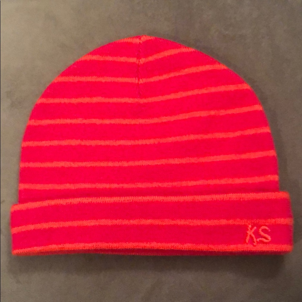 Kate Spade striped wool winter hat skull cap